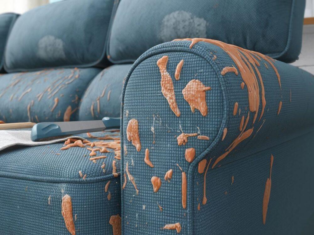 Narzędzia używane do czyszczenia tapicerki z gumy