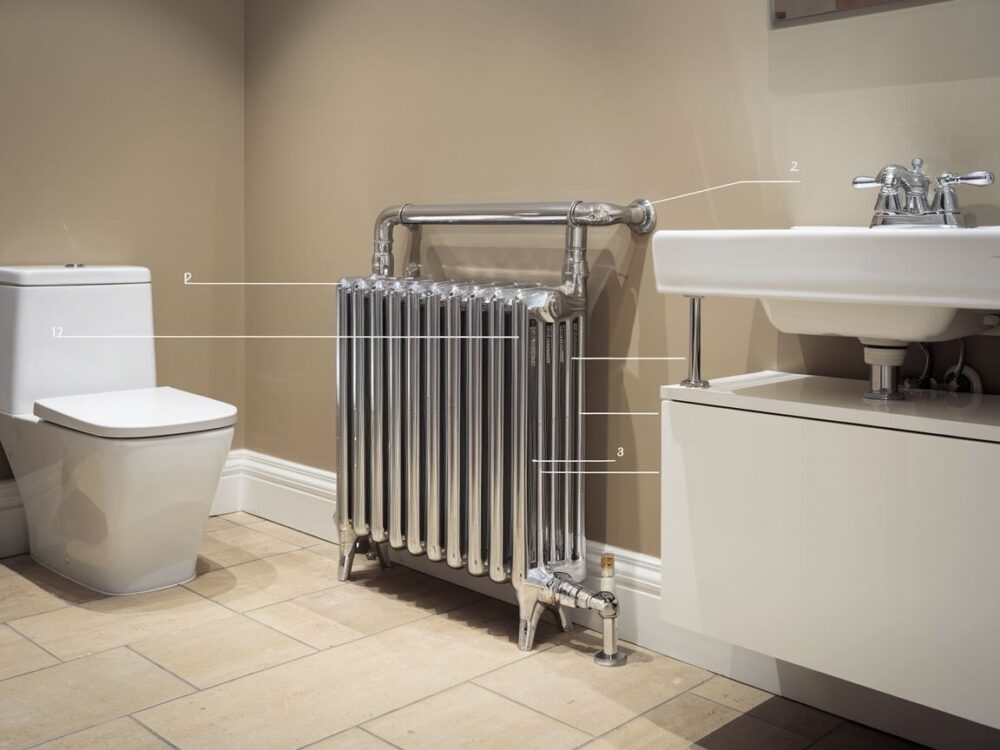 Optymalna moc grzejnika w stylowej łazience